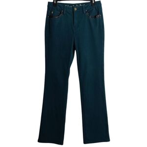 BELLE BY KIM GRAVEL Flexibelle Regular Boot Cut Jeans With Trim Pockets Size 6